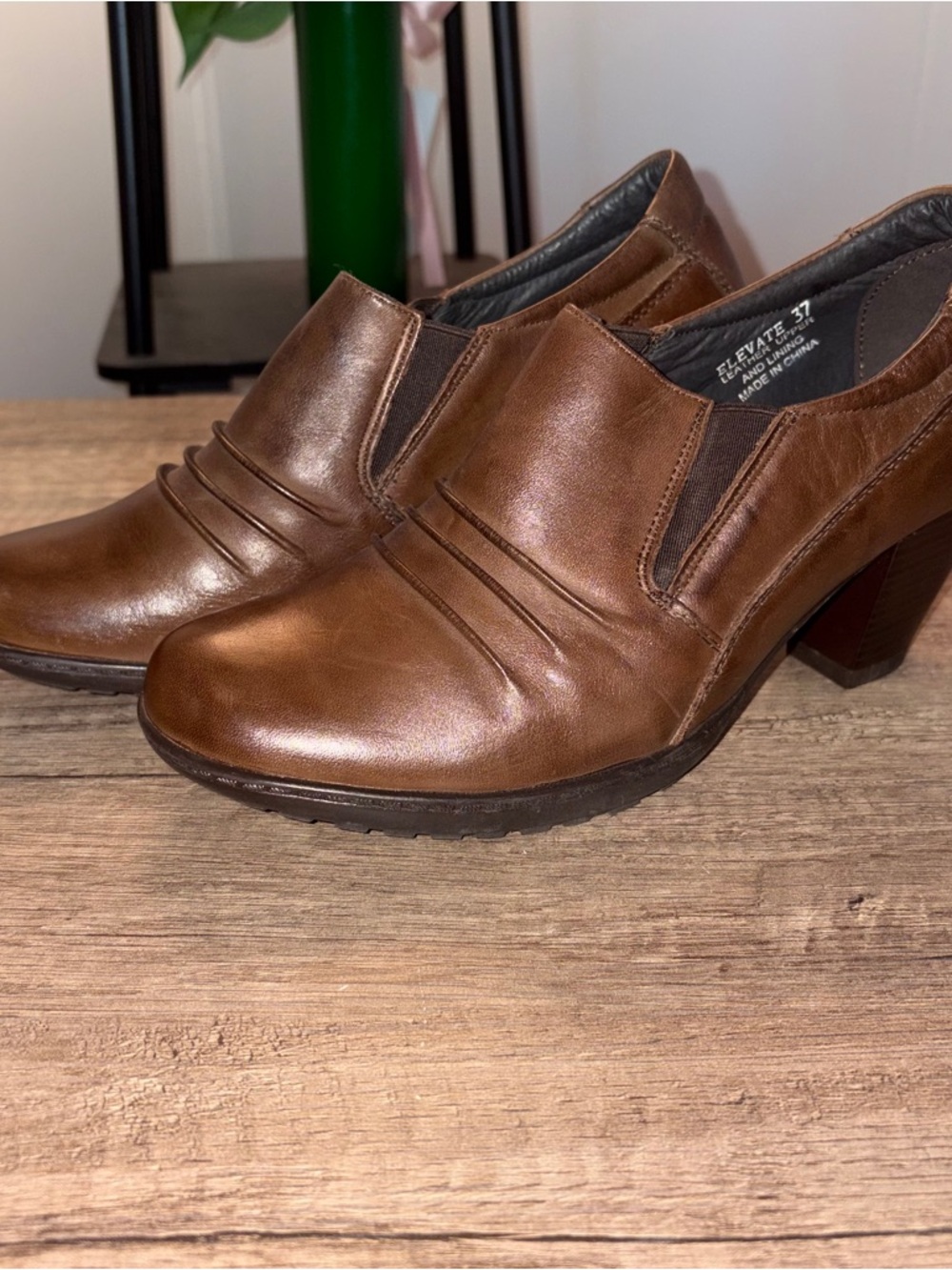 Spring Step Women Size 37 (US 6.5)  Brown Leather Ankle Boots
